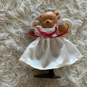 Adorable Bear Figurine with White‎ Cape